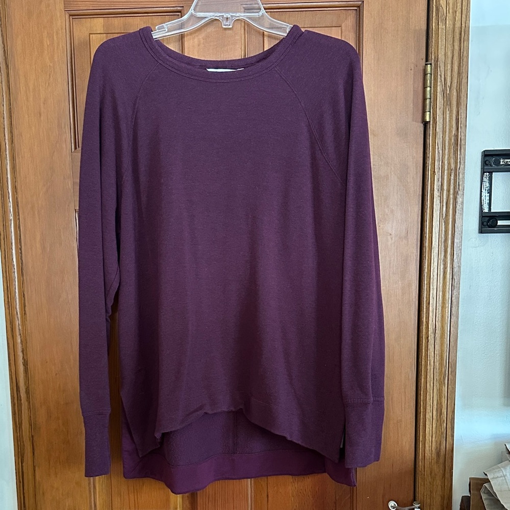 Athleta Purple/Magenta Coaster Luxe Sweatshirt